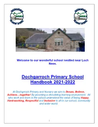 Dochgarroch Primary School Handbook 2021-2022