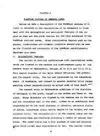 India As Revealed in the Inscriptions It Is Necessary to First Deal with the Geographical and Geological Features of the Re