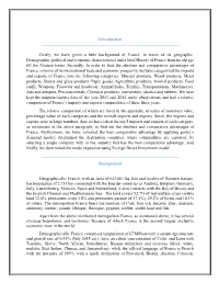 Introduction Firstly, We Have Given a Little Background of France, in Terms