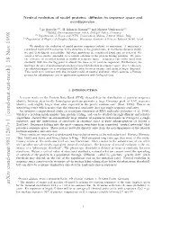 Neutral Evolution of Model Proteins: Diffusion in Sequence Space and Overdispersion
