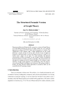 The Structural Formula Version of Graph Theory