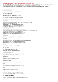 14-08-01 Full Stock List Drone