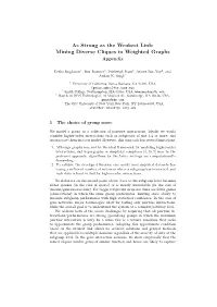As Strong As the Weakest Link: Mining Diverse Cliques in Weighted Graphs Appendix