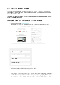 How-To-Create-A-Gmail-Account.Pdf