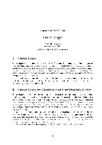Linear Logic