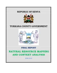 Natural Resource Mapping & Context Analysis