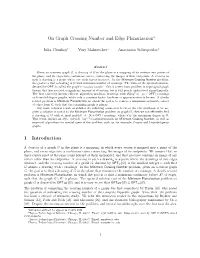 On Graph Crossing Number and Edge Planarization∗