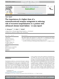 The Importance of a Higher Dose of a Mineralocorticoid Receptor Antagonist in Reducing