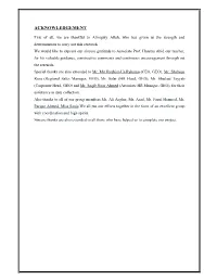 Acknowledgement