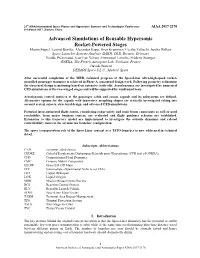 Advanced Simulations of Reusable Hypersonic Rocket-Powered Stages