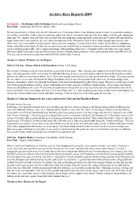 Archive Race Reports 2009