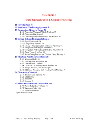 Chap02: Data Representation in Computer Systems