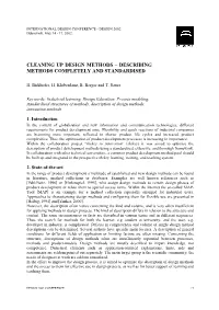 Describing Methods Completely and Standardised