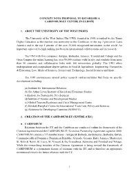 Concept Note Proposal to Establish a Cariforum-Eu Centre in Europe