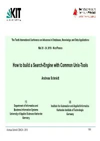 How to Build a Search-Engine with Common Unix-Tools