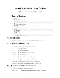 Javalikescript User Guide