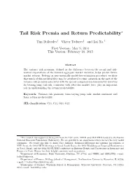 Tail Risk Premia and Return Predictability∗