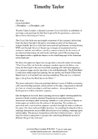 Alex Katz Coca Cola Press Release