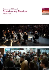 Experiencing Theatres 9 June 2009
