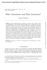 False Convictions and True Conscience†