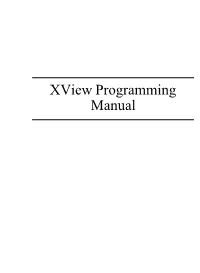 Xview Programming Manual