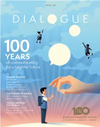DIALOGUE 100 YEARS of Communicating for a Brighter Future