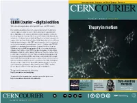 Digital Edition Welcome to the Digital Edition of the April 2017 Issue of CERN Courier