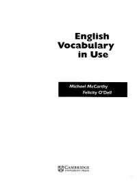 English Vocabulary in Use