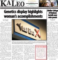 Genetics Display Highlights Woman's Accomplishments