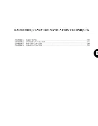 (Rf) Navigation Techniques