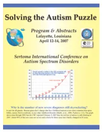 Solving the Autism Puzzle
