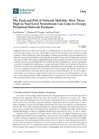 The Push and Pull of Network Mobility: How Those High in Trait-Level Neuroticism Can Come to Occupy Peripheral Network Positions