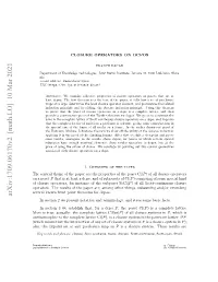 Closure Operators on Dcpos 3