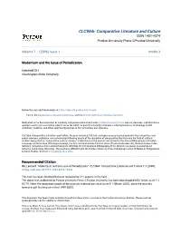 Modernism and the Issue of Periodization
