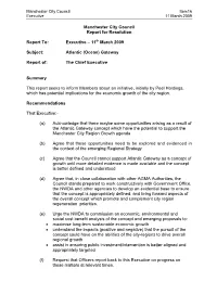 Report on Atlantic (Ocean) Gateway to Executive on 11 March 2009