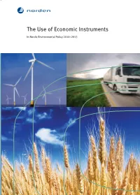 The Use of Economic Instruments