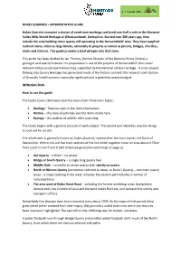Dukes Quarries – Interpretative Guide