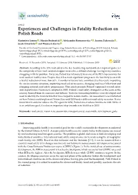 Experiences and Challenges in Fatality Reduction on Polish Roads