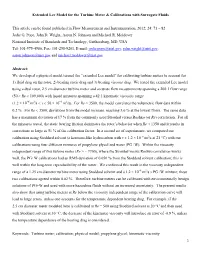 Extended Lee Model for the Turbine Meter & Calibrations with Surrogate Fluids This Article Can Be Found Published in Flow Me