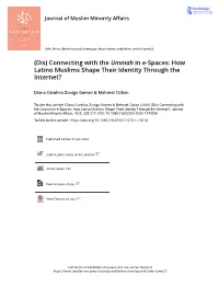 How Latino Muslims Shape Their Identity Through the Internet?