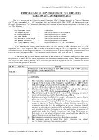 PROCEEDINGS of 261St MEETING of the ERC-NCTE HELD on 24Th – 25Th September, 2018