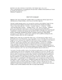 Tobacco Harm Reduction: a Comprehensive Nicotine Policy to Reduce Death and Disease Caused by Smoking (Resolution 403-A-17) (Reference Committee D)