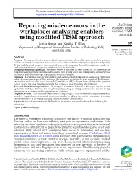Analysing Enablers Using Modified TISM Approach