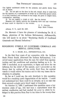 Dr. Stewart—I Have the Pleasure of Introducing Dr. H. C. Sharp