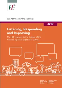 Listening, Responding and Improving
