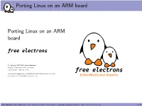 Porting Linux on an ARM Board