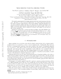 Sparse Quantum Codes from Quantum Circuits