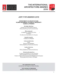 The International Architecture Awards 2019