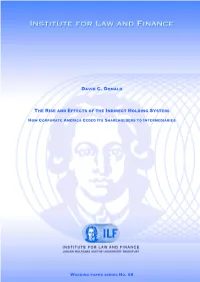 David C. Donald the Rise and Effects of the Indirect Holding System
