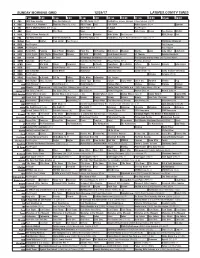 Sunday Morning Grid 12/24/17 Latimes.Com/Tv Times